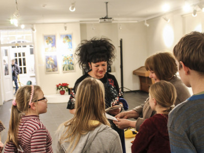 In January 2016 our school was visited by artist Elita Patmalniece and her colleagues