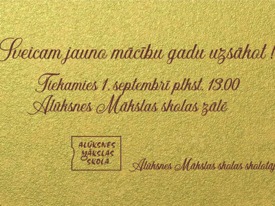 SVEICAM JAUNO, 2023./2024.MĀCĪBU GADU UZSĀKOT!