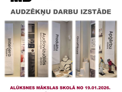 Alūksnes Mākslas skolā viesojas Valmieras Dizaina un mākslas vidusskolas pārstāvji