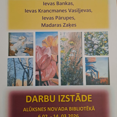 Izstāde Alūksnes pilsētas bibliotēkā